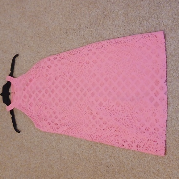 NWT Lilly Pulitzer Rayanne Lace Racerback Shift Dress-pelican pink Sz XS - Picture 3 of 8